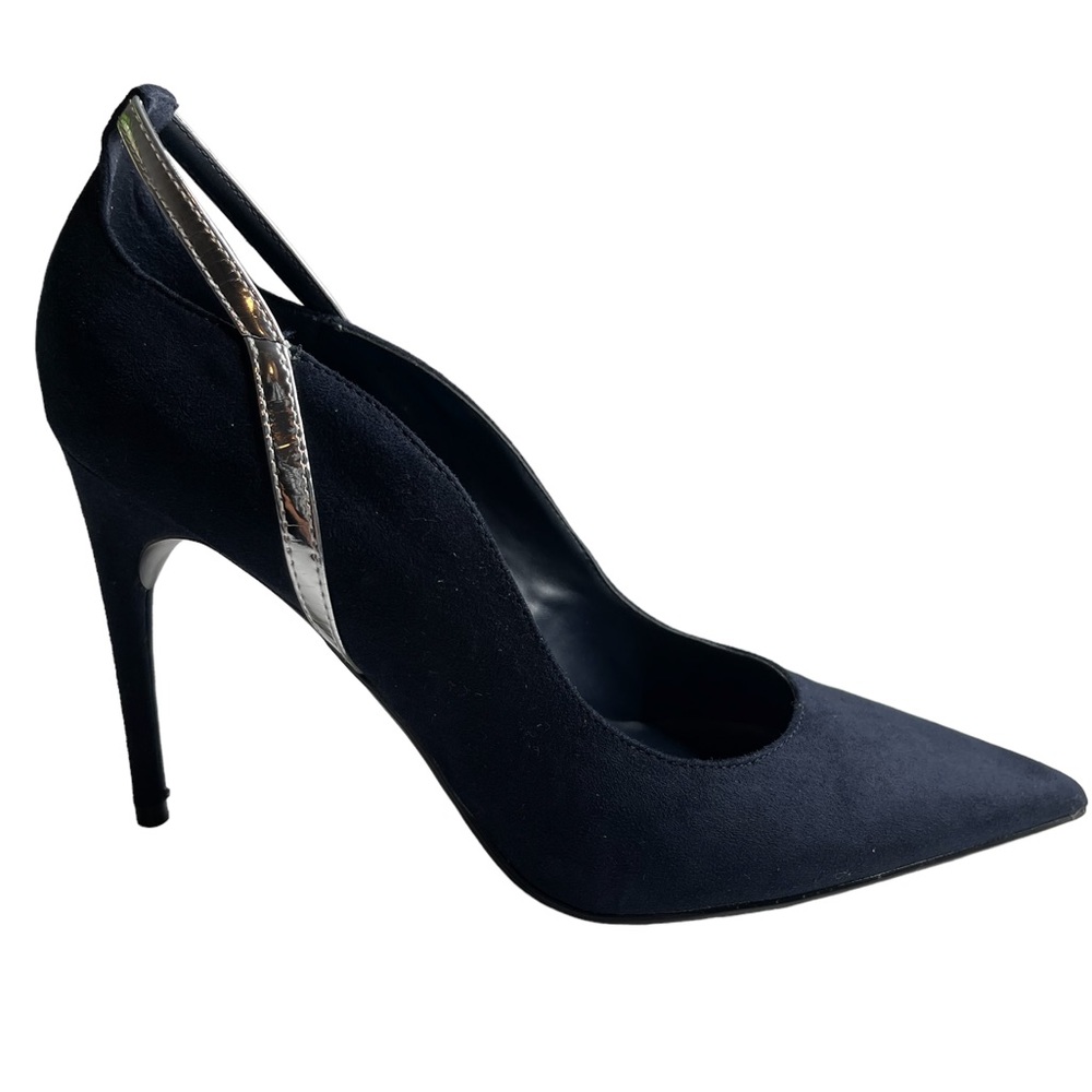 Marc Fischer Pumps Navy Silver Trim Size 10 New